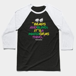 Funny Mardi Gras Baseball T-Shirt